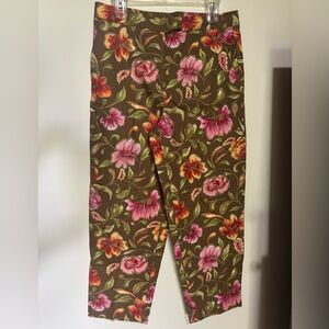 Talbots Floral Pants with Pockets
